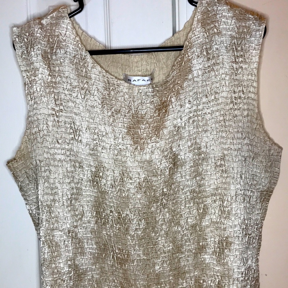 RAFAEL Gold Ruffle Shirt